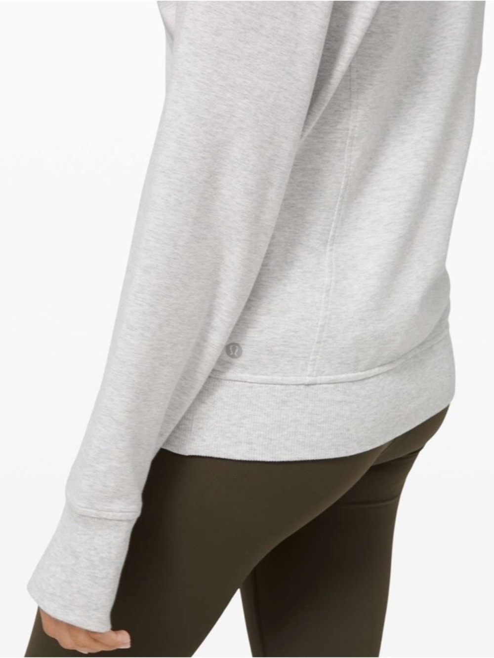 Lululemon Scuba Crew Heathered Core Ultra Light Grey - Picture 3 of 11